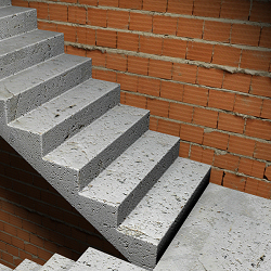 Escada de concreto armado em pequeno espaço 5,38m2 - 2 